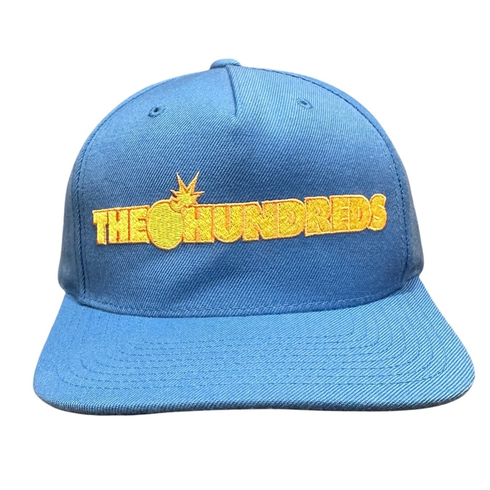 The‎ Hundreds Baseball Cap Hat Blue Snapback Embroidered Logo Wool Blend